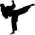 Karate Silhouette Stencils
